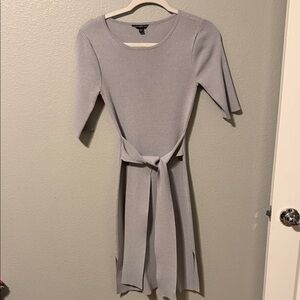 Guess Light Gray Long Sleeve Dress